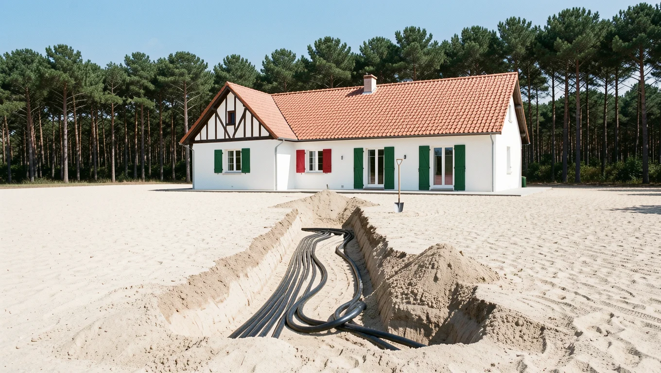 Géothermie verticale ou horizontale : laquelle pour un terrain landais sablonneux ?