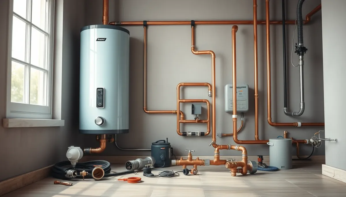 Installation professionnelle d'un chauffe-eau thermodynamique Atlantic Calypso avec raccordements