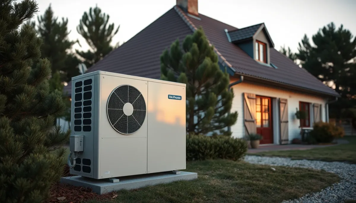 Pompe à chaleur air/eau installée sur une maison landaise