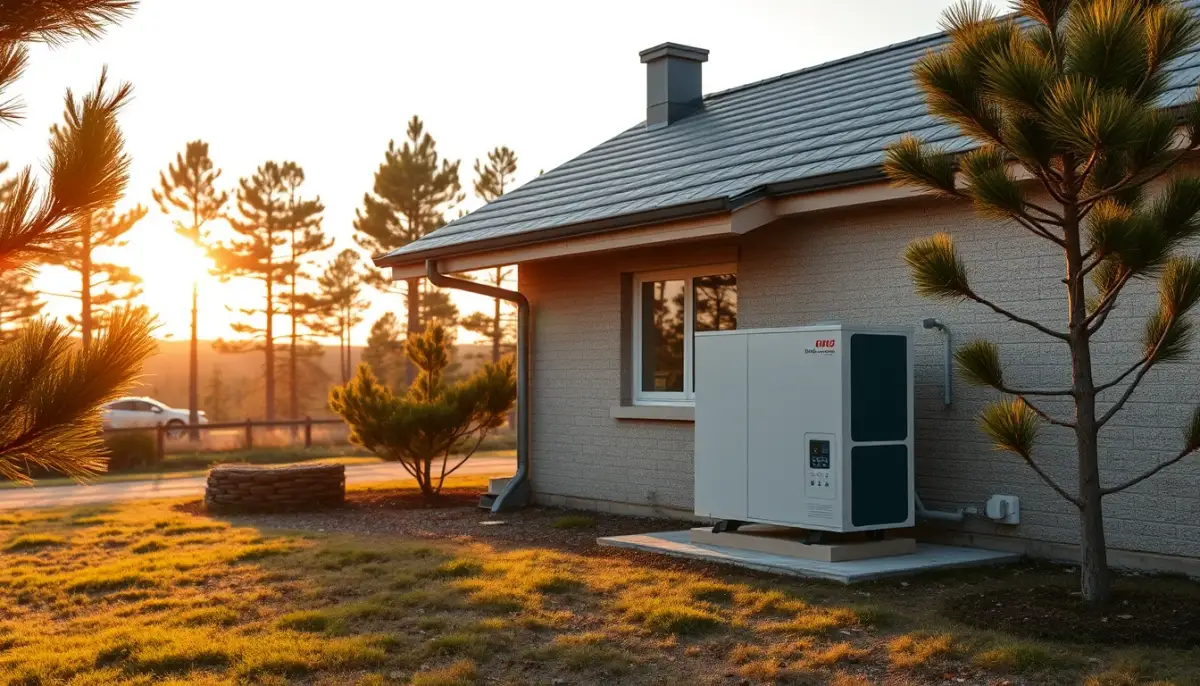 Installation d'une pompe à chaleur géothermique dans les Landes avec environnement naturel