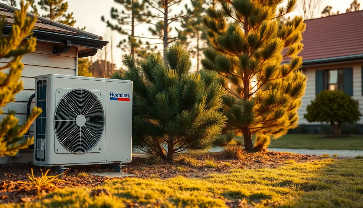Pompe à chaleur air/eau installée dans les Landes, intégrée au paysage