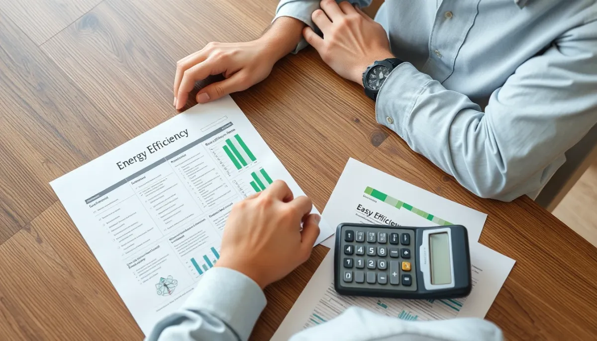 Propriétaire calculant le reste à charge après aides