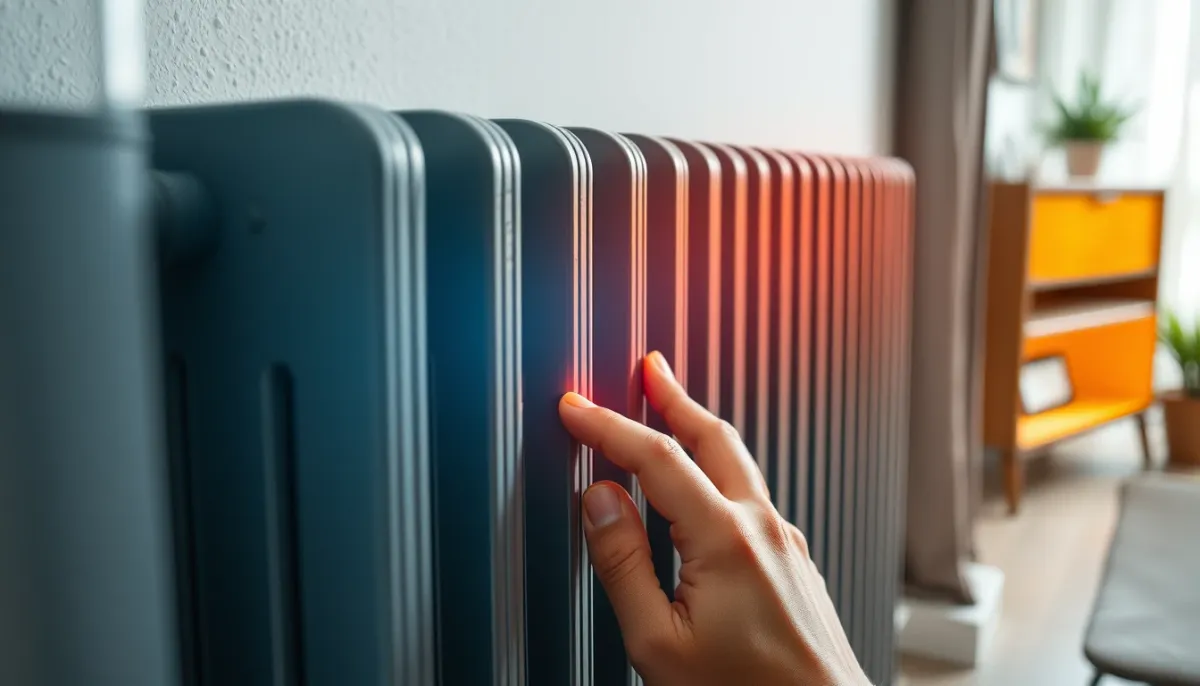Radiateur froid en bas et chaud en haut : signe d'un circuit de chauffage encrassé